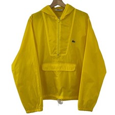 Vintage Yellow Lacoste Izod Half Zip Pullover Cagoule Windbreaker Jacket Small S