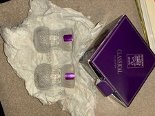 2 RARE 4" EDINBURGH CRYSTAL