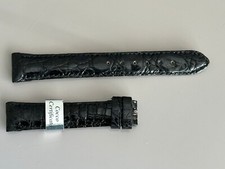 17mm Black Crocodile Strap will fit Rolex watch