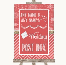 Red Winter Card Post Box