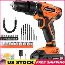 Cordless Drill Kit 21V 2 Speed