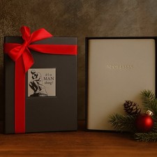 Leather Address Book Grey