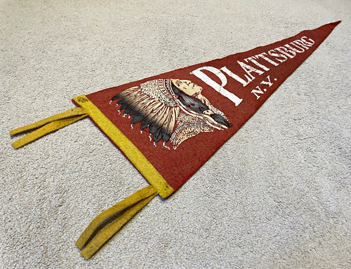 Vintage 1950 felt pennant - 1950's,