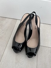 Guess Black Patent Heels 8M (UK5-6)