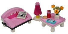 Lego Sofa with Table & Lamp