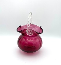 , Cranberry Swirl Glass