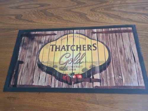 Thatchers gold beer mat - gold,