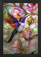 Stained Glass Hummingbird