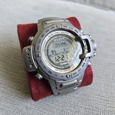 Vintage Casio PRT 4000 All Titanium Watch Triple Sensor Pristine!!!