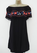 RED HERRING BLACK CHEESECLOTH