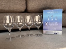 4 x Dartington Crystal White