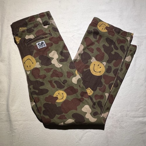 Smiley face camo - pants, market