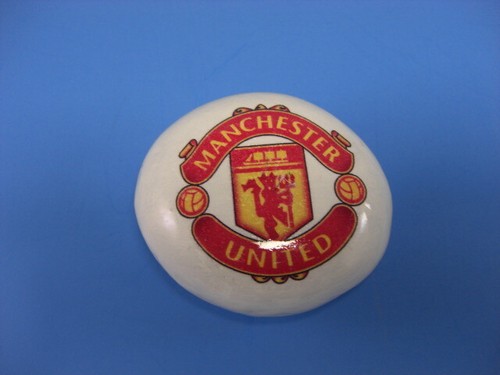 Enamel paperweight manchester - enamel,