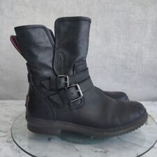 Ugg Simmens Boots. UK Size 4. Black Waterproof Leather 