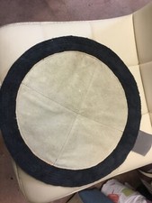 12" COACH BUILDER .METAL WORKERS PANEL BEATERS .ROUND LEATHER SAND PAD UNFILLED