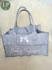 Personalised Baby Caddy Organiser Storage Nappy Changing