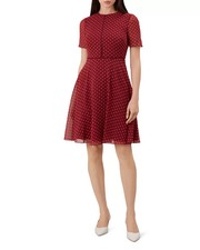HOBBS CECILY BURGUNDY CREAM