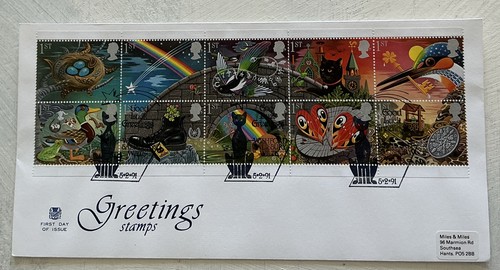 Qeii 1991 greetings - gb, stuart
