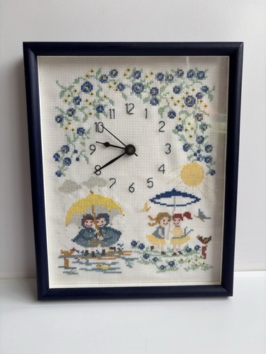 Vintage cross stitch - vintage, wall