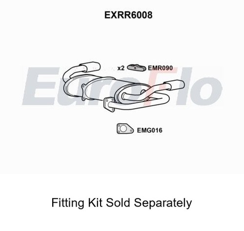 Rear muffler silencer insert - rear,
