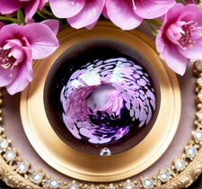 SELKIRK GLASS PAPERWEIGHT