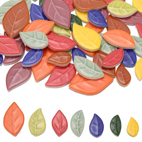 66lb leaves ceramic mosaic - ceramic,