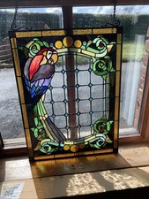 Stained glass window panel