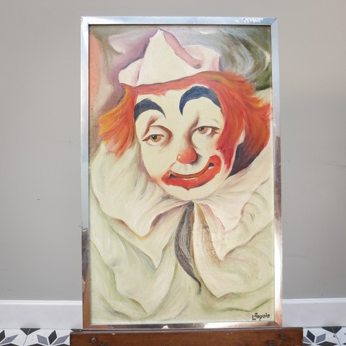 Painting clown acrylic - painting,