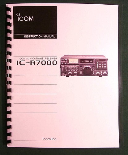 Icom r7000 instruction - ic-r7000,