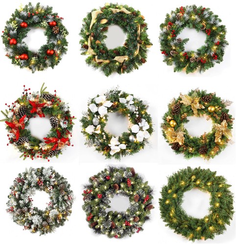 24inch christmas wreath - christmas,