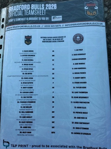 Bradford bulls wigan - v,