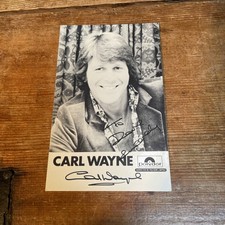 Carl Wayne Signed PR