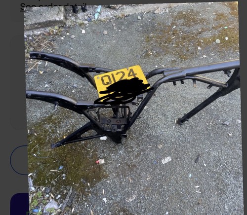 Motor bike frame and - bike,