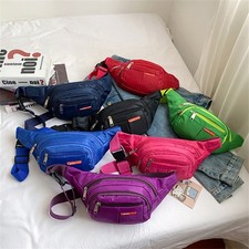 Large Waterproof Waist Bum Bags Unisex Fanny Pack Belt Pouch Wallet Travel Bag A