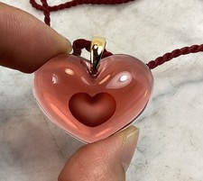 LALIQUE Red Heart Glass