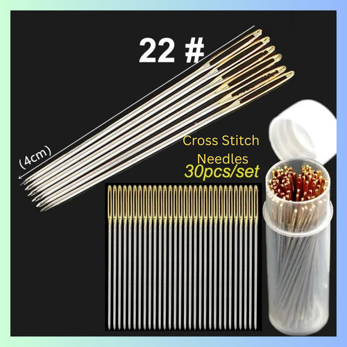 30pcs cross stitch needles - cross,