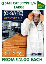 Disposable Coveralls White Hood Suit Painters Protective Overalls Large