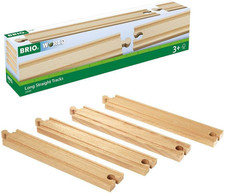 BRIO Long Wooden Train Track