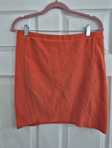 Topshop orange ribbed - ribbed, knit
