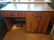 Dark Brown wooden desk with