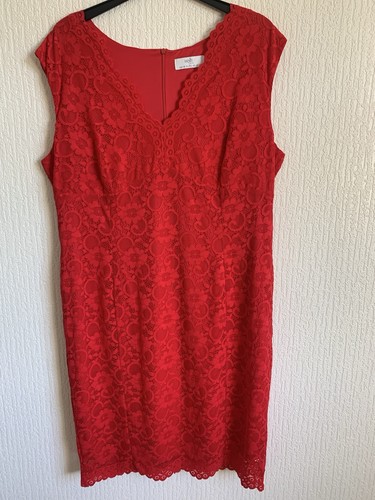 Wallis red lace - lace,, dress