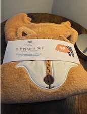 Baby Boys 12-18 months  pj set print 100 % poleyster brown & navy colour primark