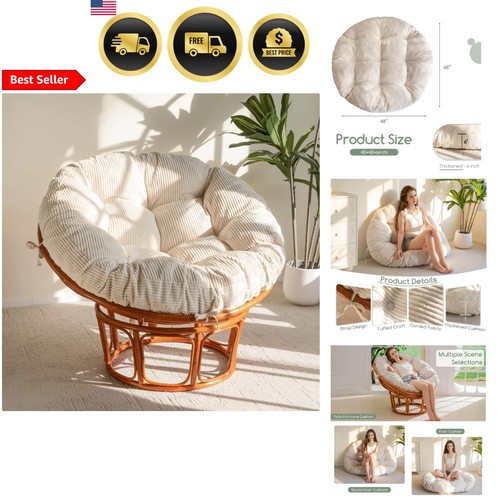 Papasan chair cushion - chair, with
