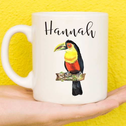 Personalised toucan mug - toucan, |