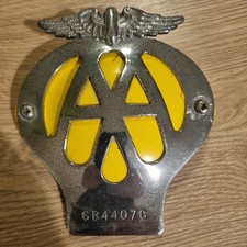 Vintage AA Car Badge Automobile Association 