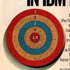 Vintage Retro Ad IBM Computer