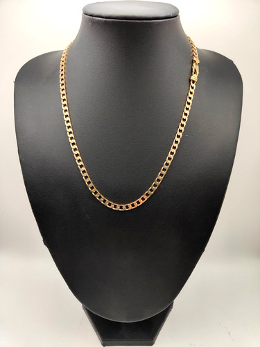 9ct yellow gold curb chain - yellow,