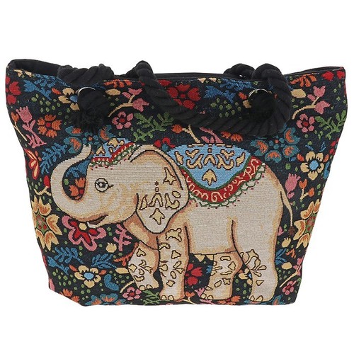 Tote bag tapestry floral - tote,