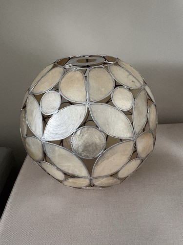 Vintage bhs capiz shell flower - capiz,