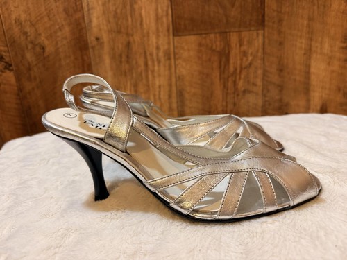 The shoe tailor silver strappy - shoe,